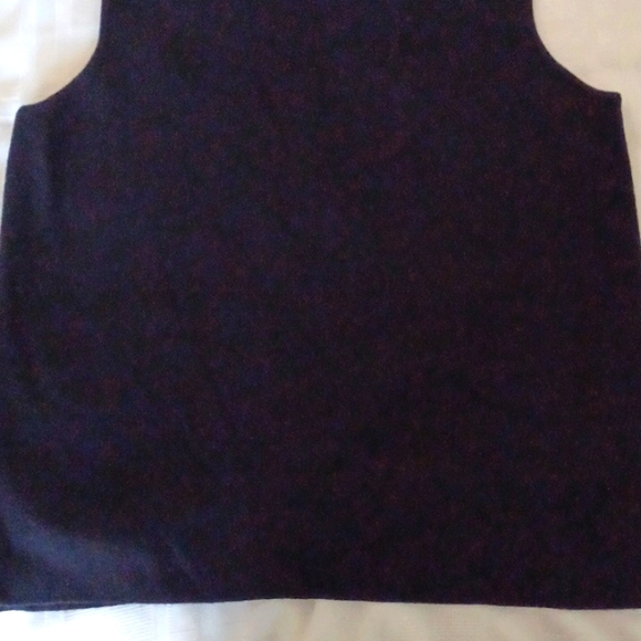 Marled, Black Sleeveless, Mock turtle neck sweater top. Sz. L - Picture 3 of 6